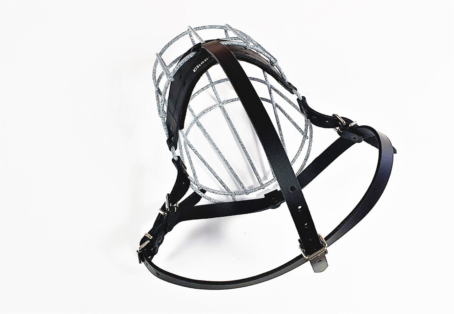 Spotted Rubber Basket Metal Muzzle