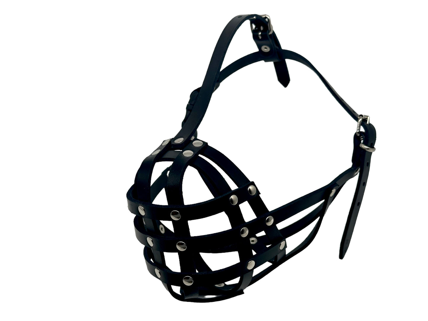 leather dog muzzle