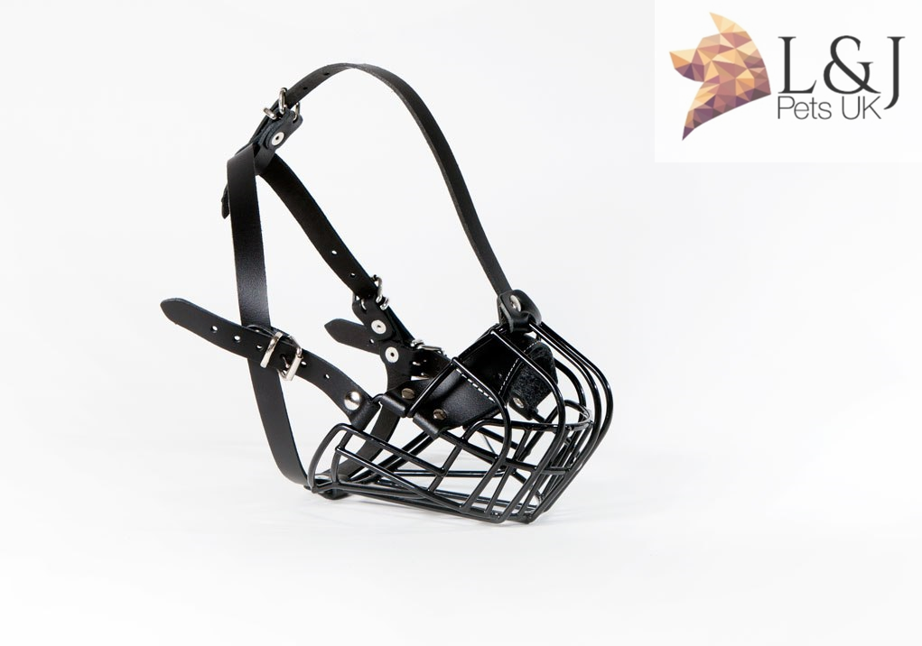 Strong Metal Wire Basket Dog Muzzle for Boxer, Other dogs with short snout