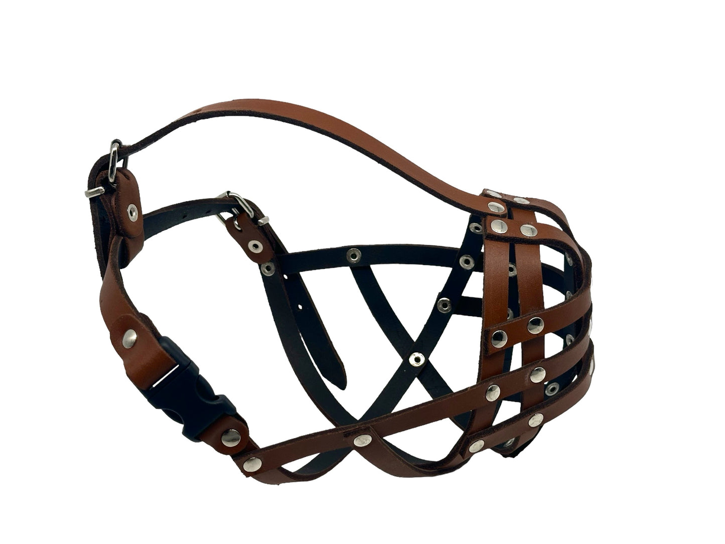 leather dog muzzle
