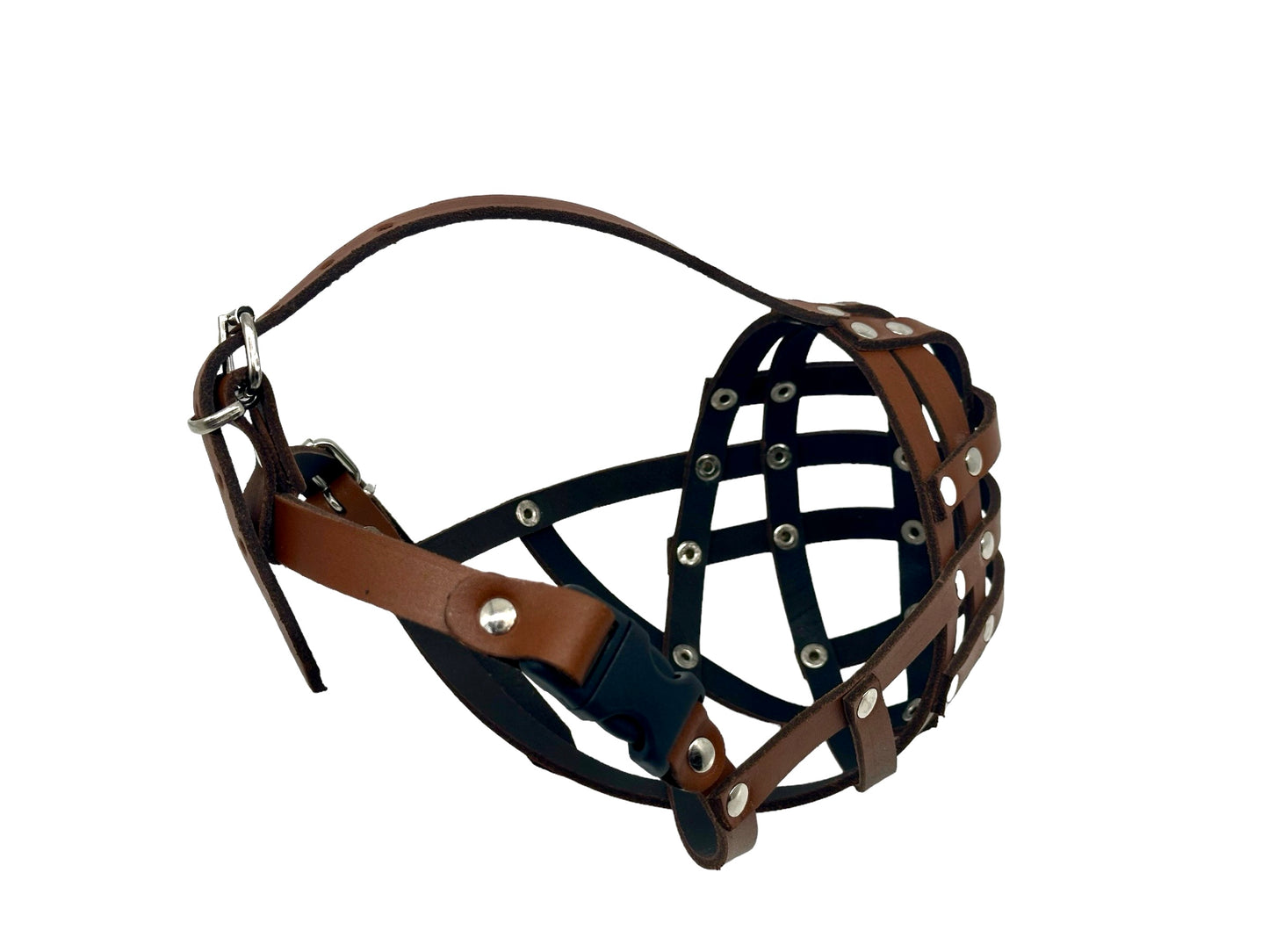 leather dog muzzle