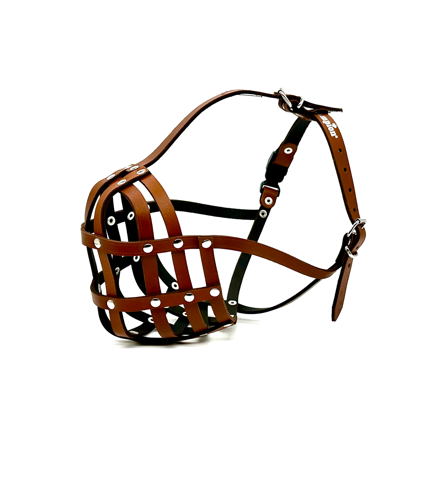 leather dog muzzle