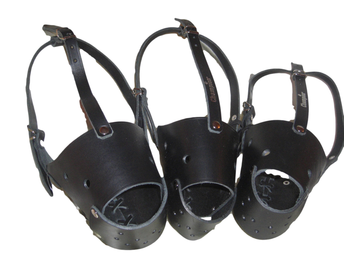 leather dog muzzle