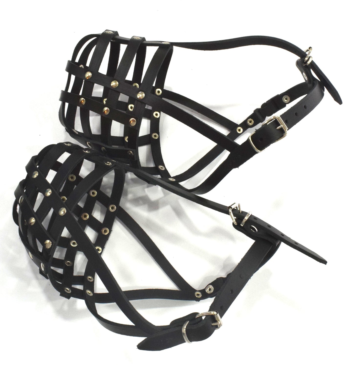 leather dog muzzle