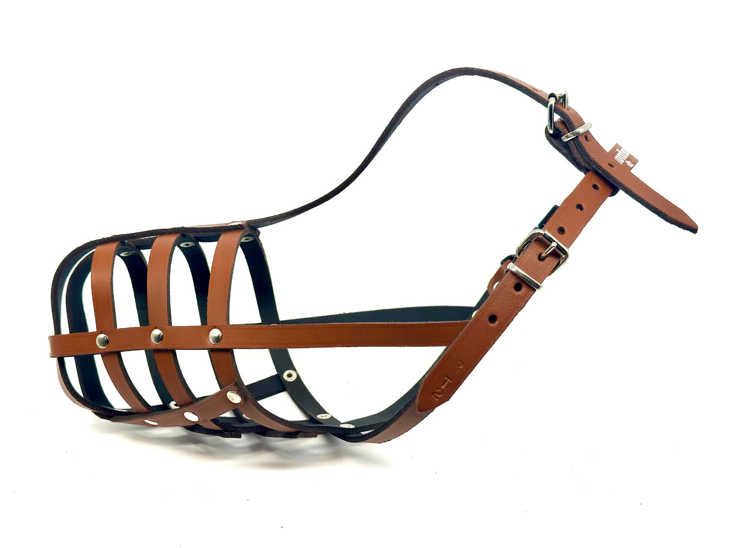 leather dog muzzle