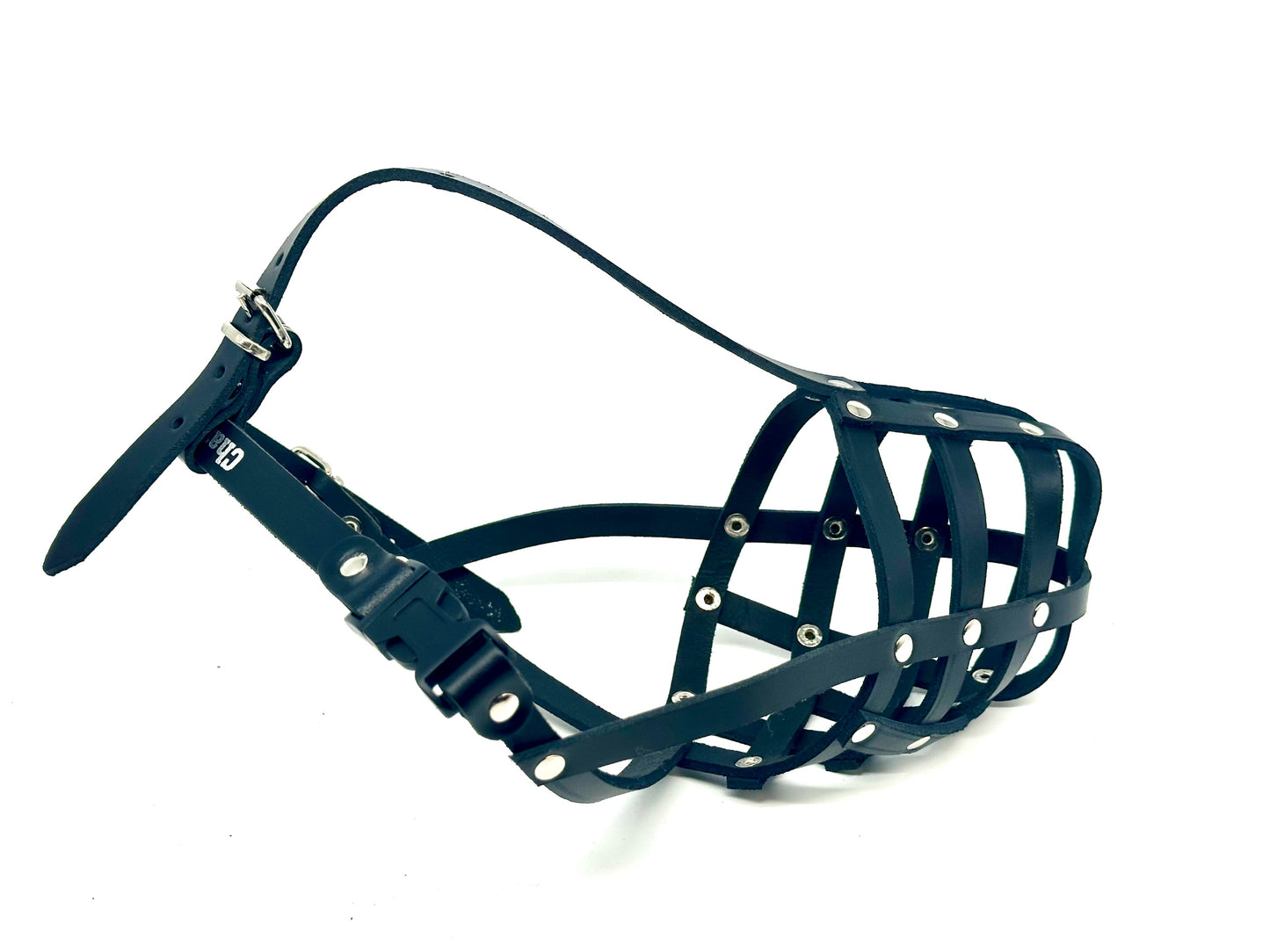 leather dog muzzle