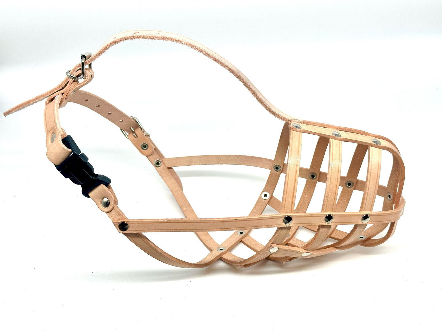 leather dog muzzle