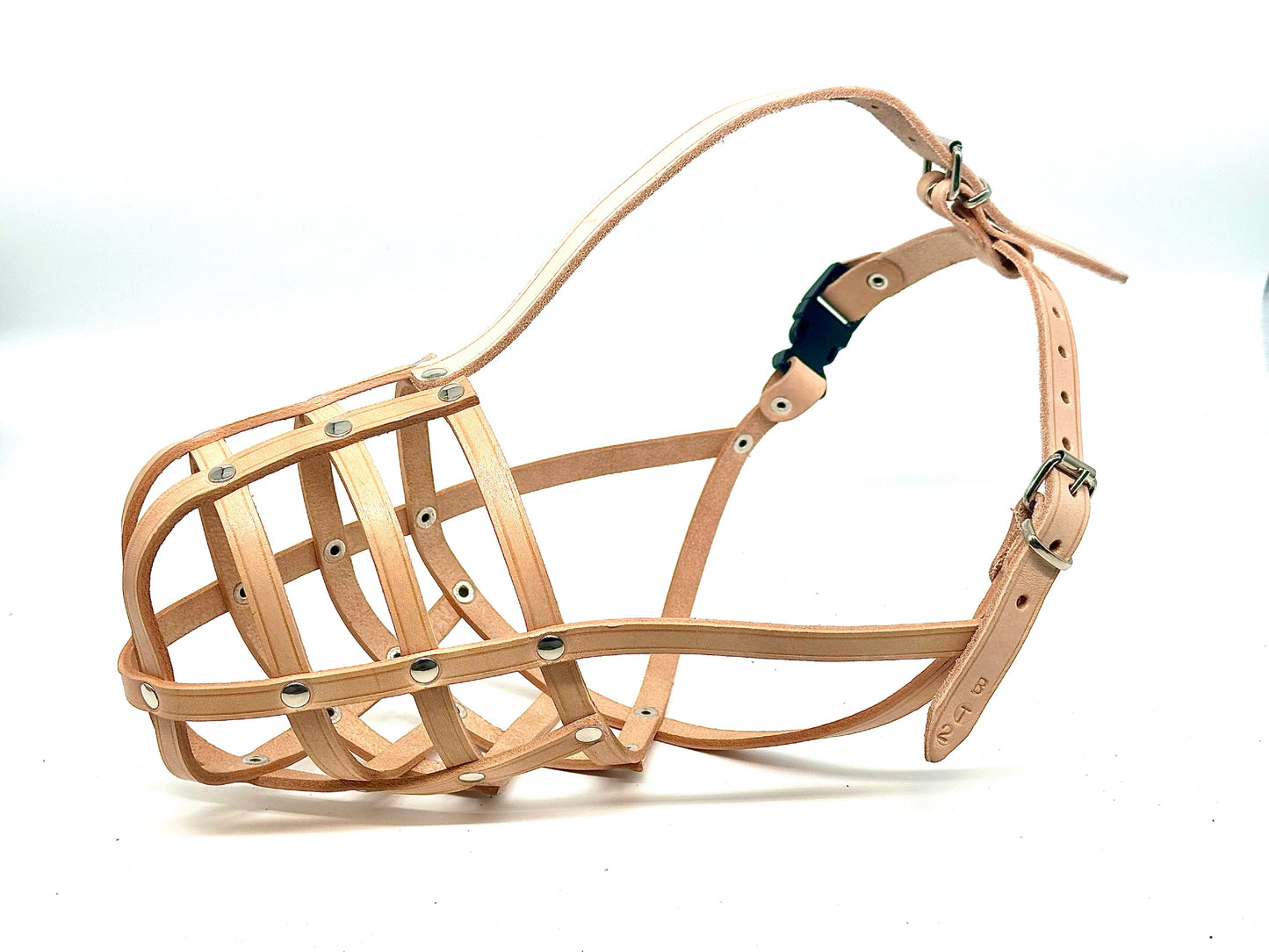 leather dog muzzle