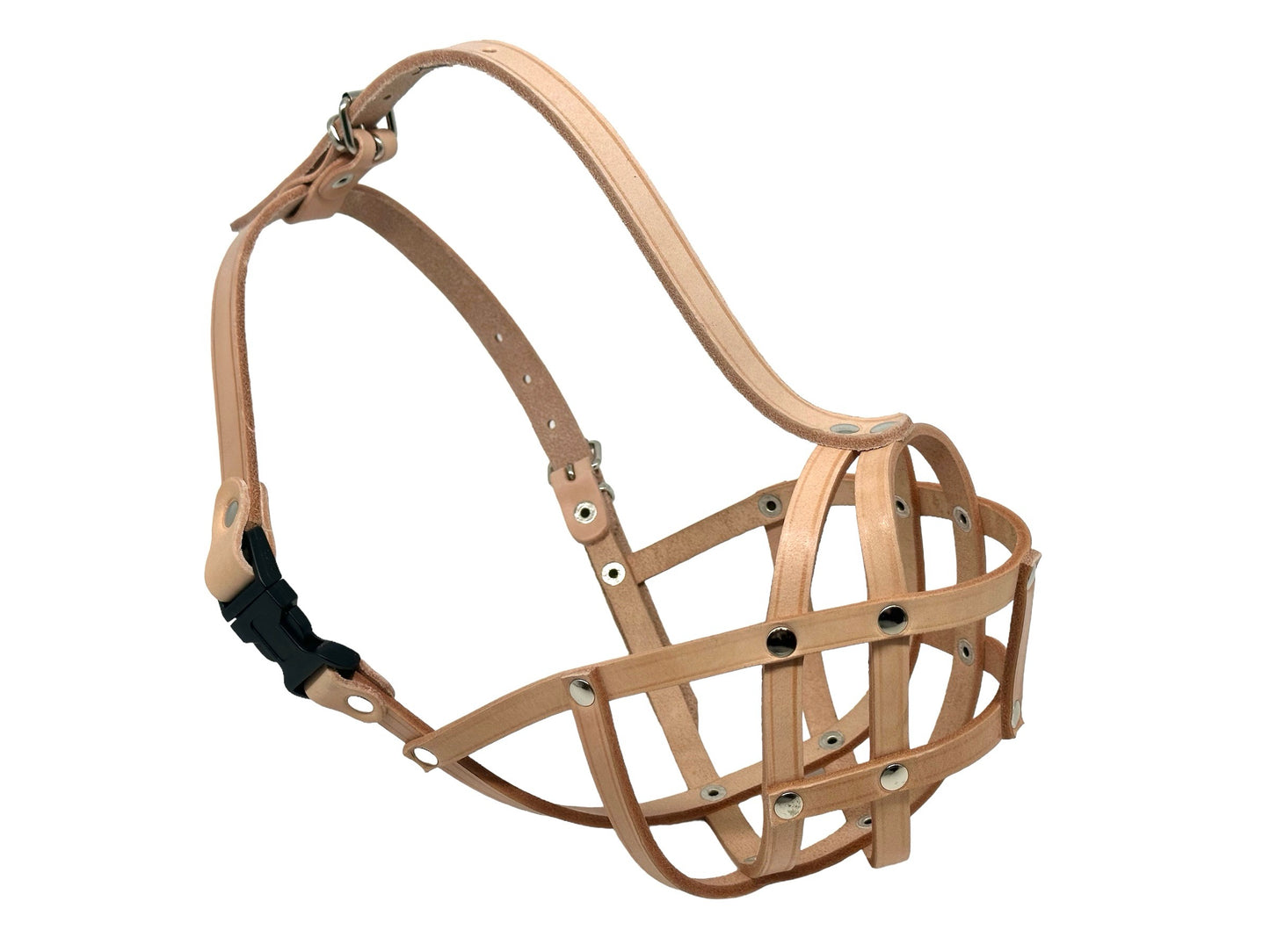 leather dog muzzle