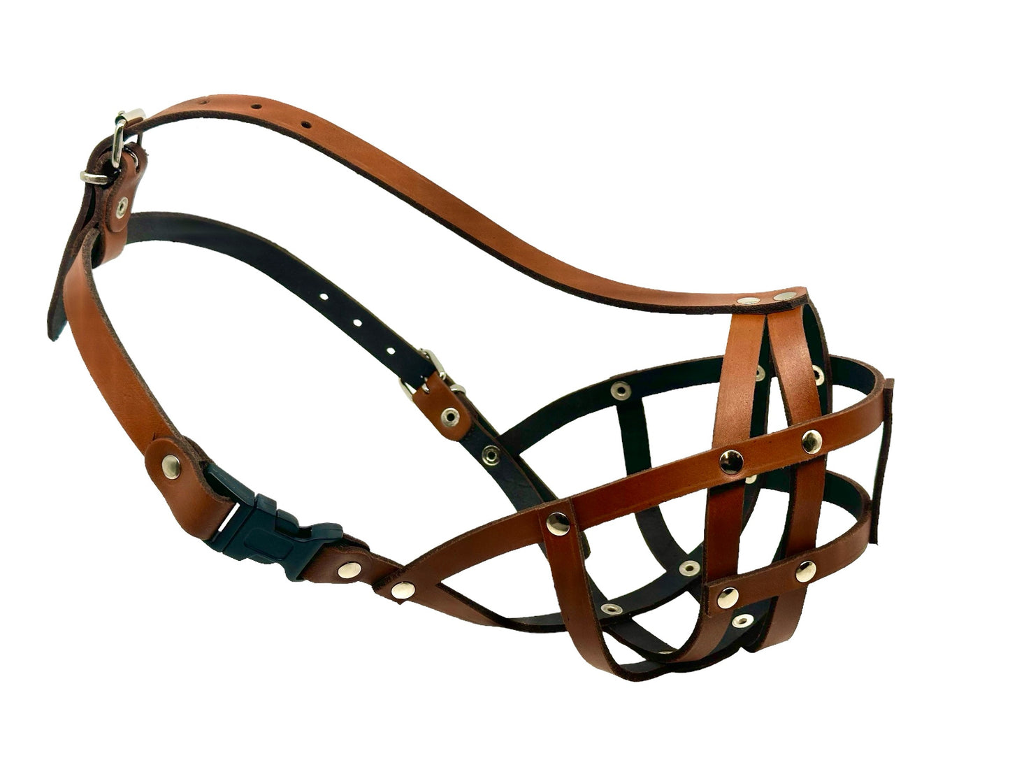 leather dog muzzle