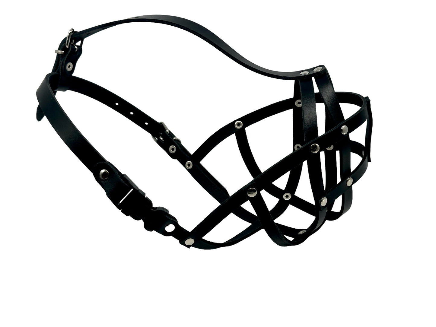 leather dog muzzle