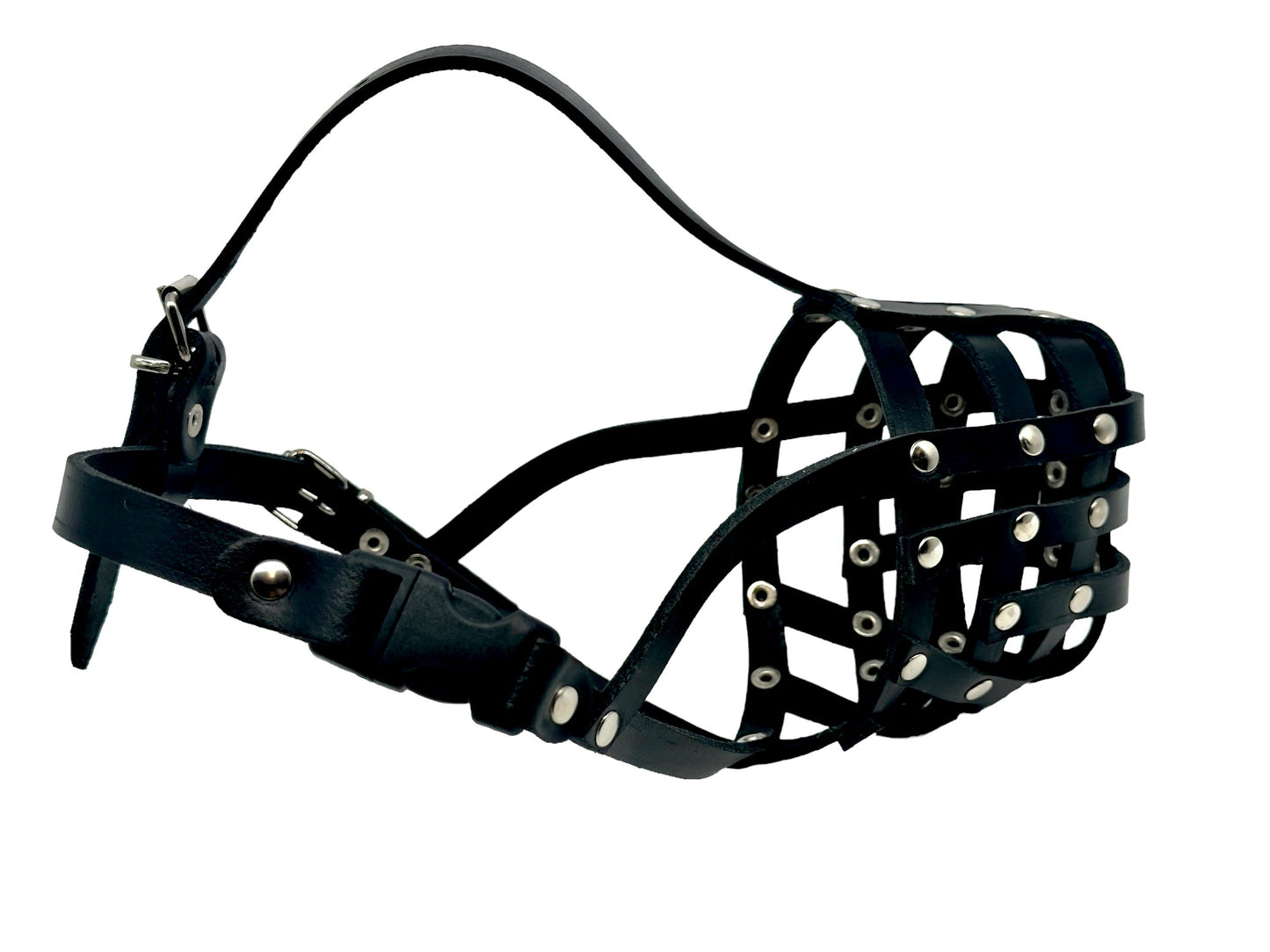 leather dog muzzle