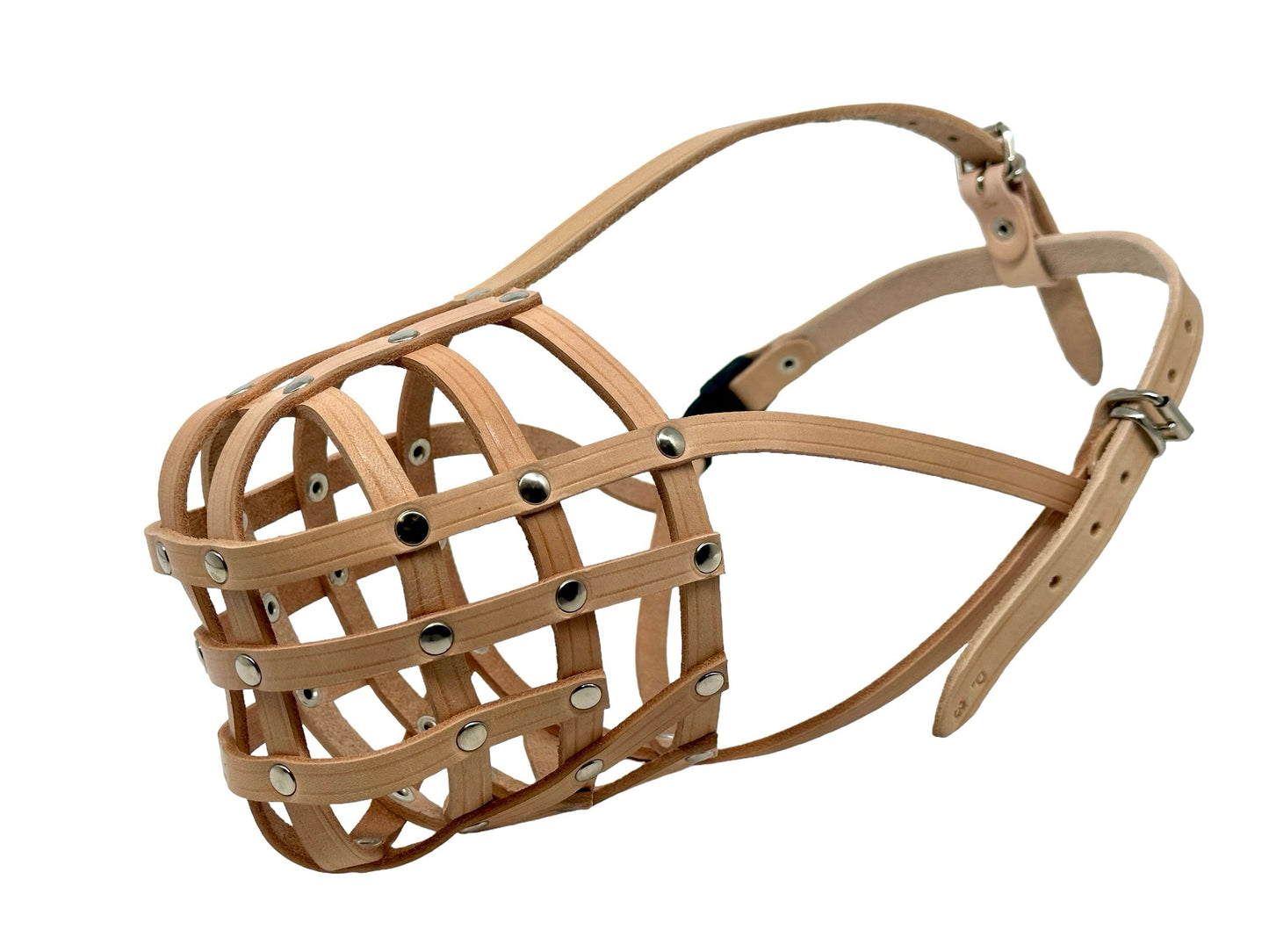 leather dog muzzle