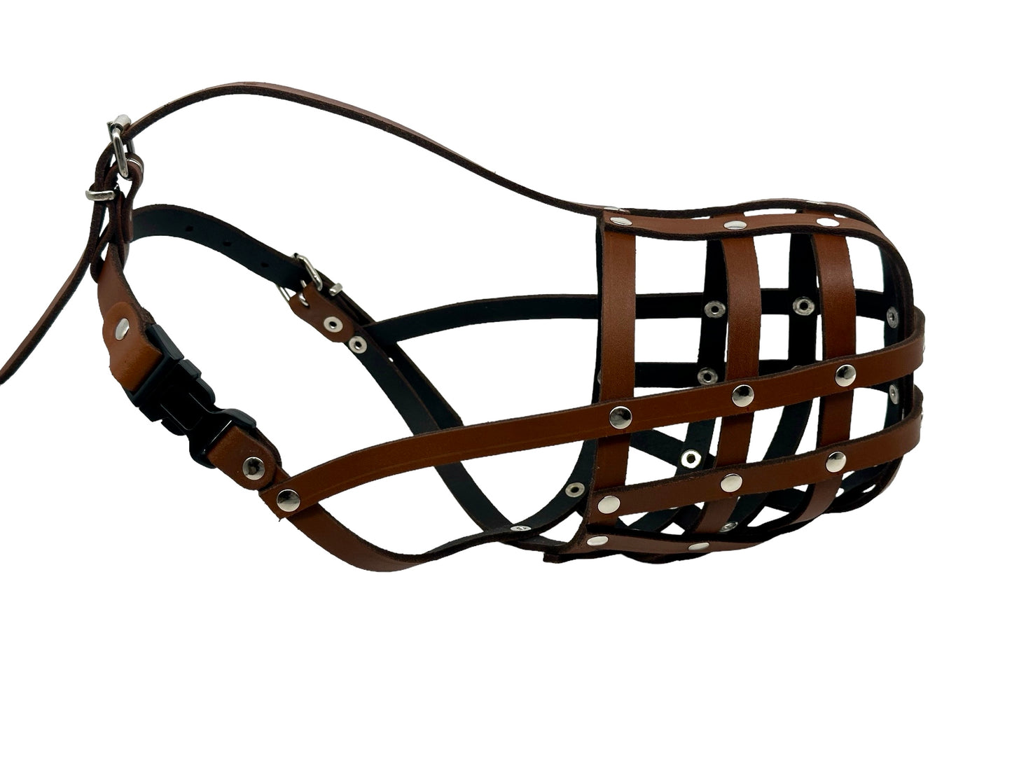 leather dog muzzle