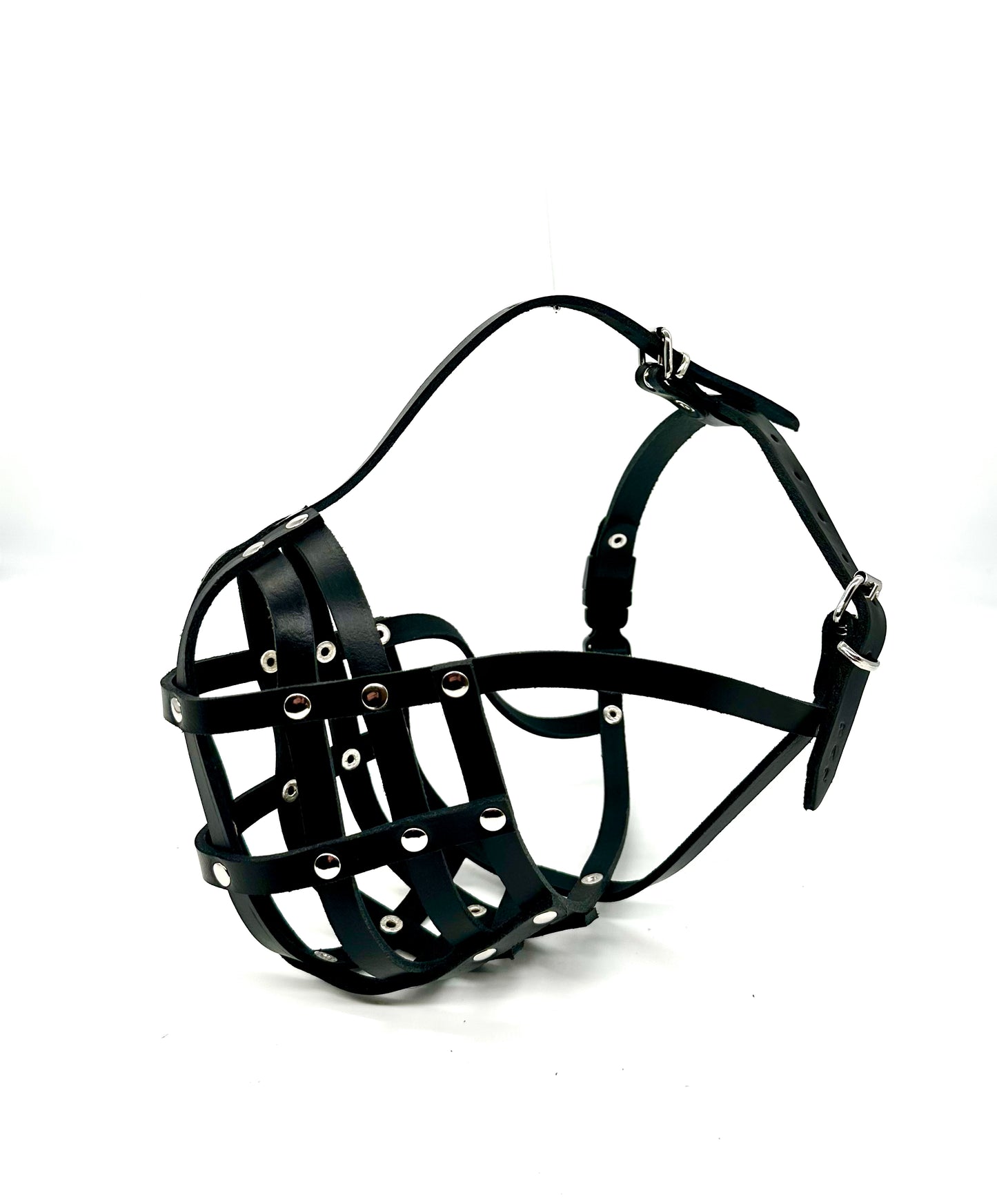 leather dog muzzle