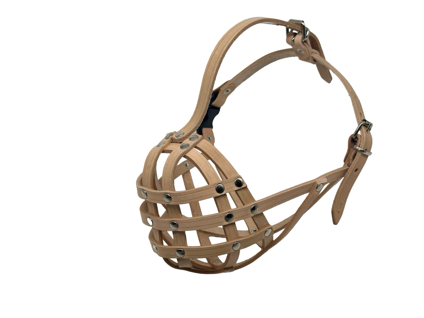 leather dog muzzle