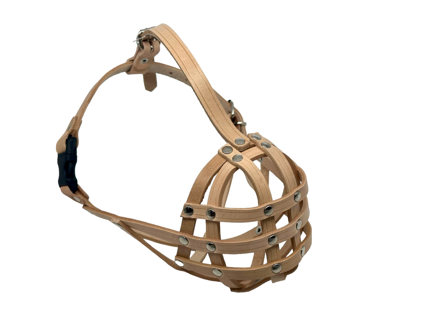 leather dog muzzle