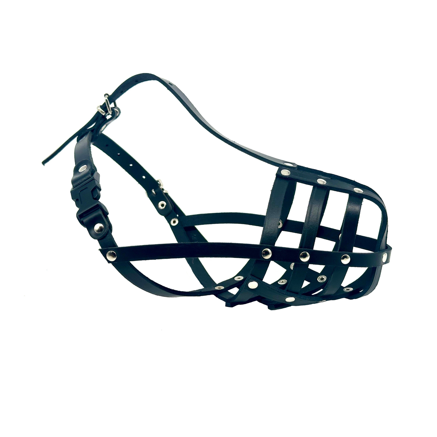 leather dog muzzle