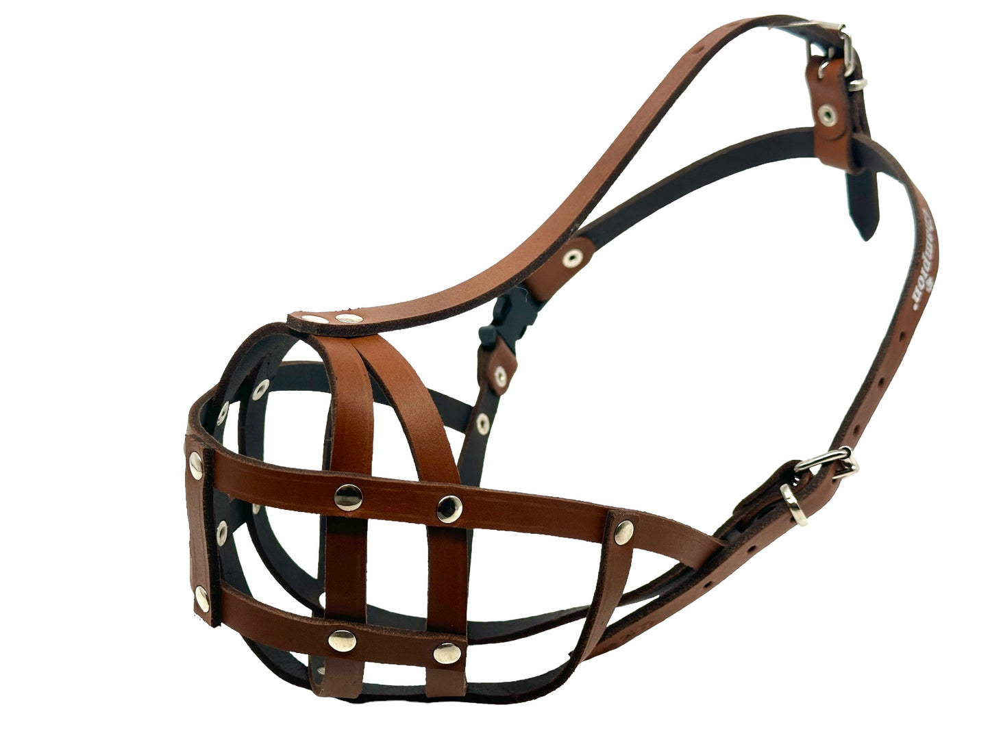 leather dog muzzle