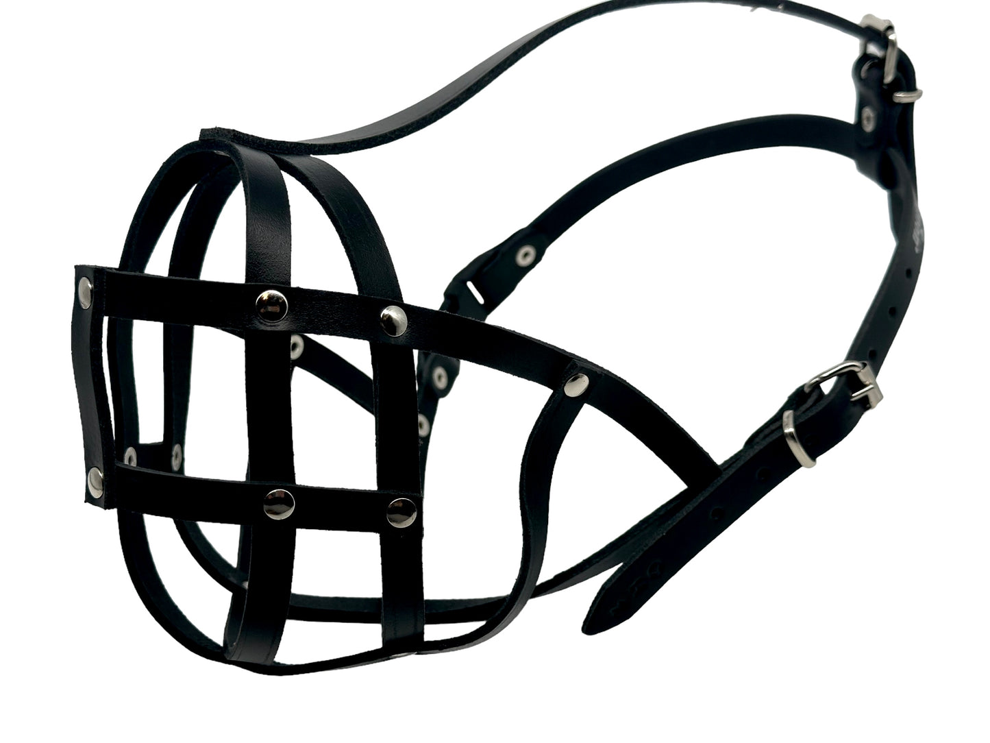 leather dog muzzle