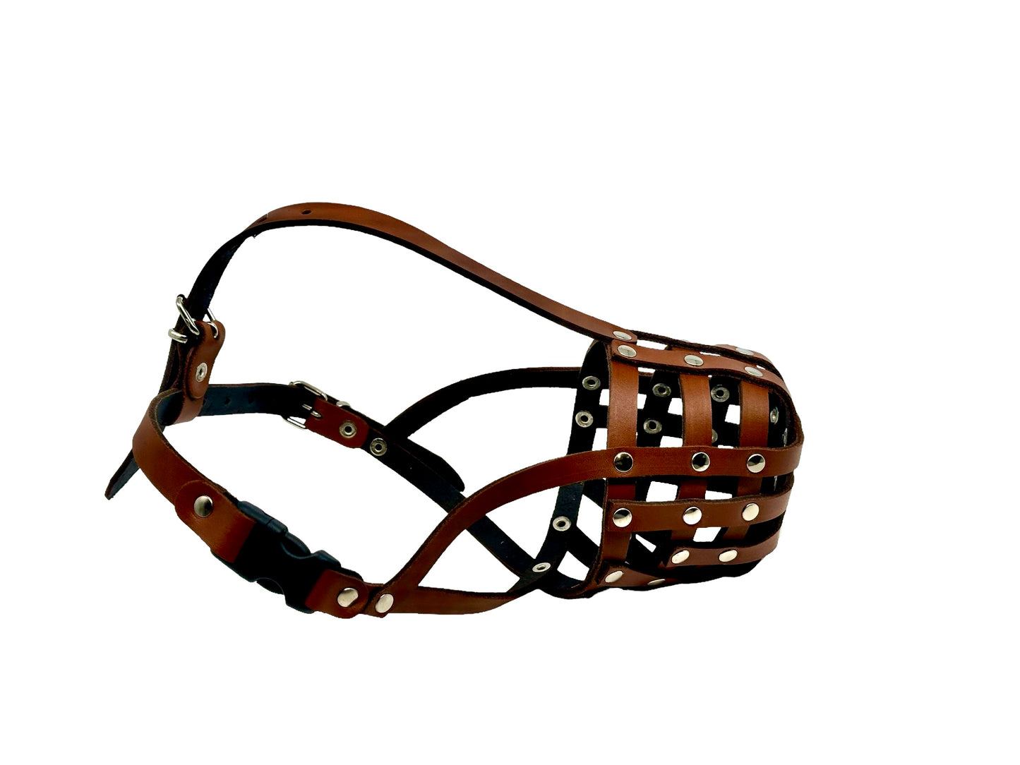 leather dog muzzle