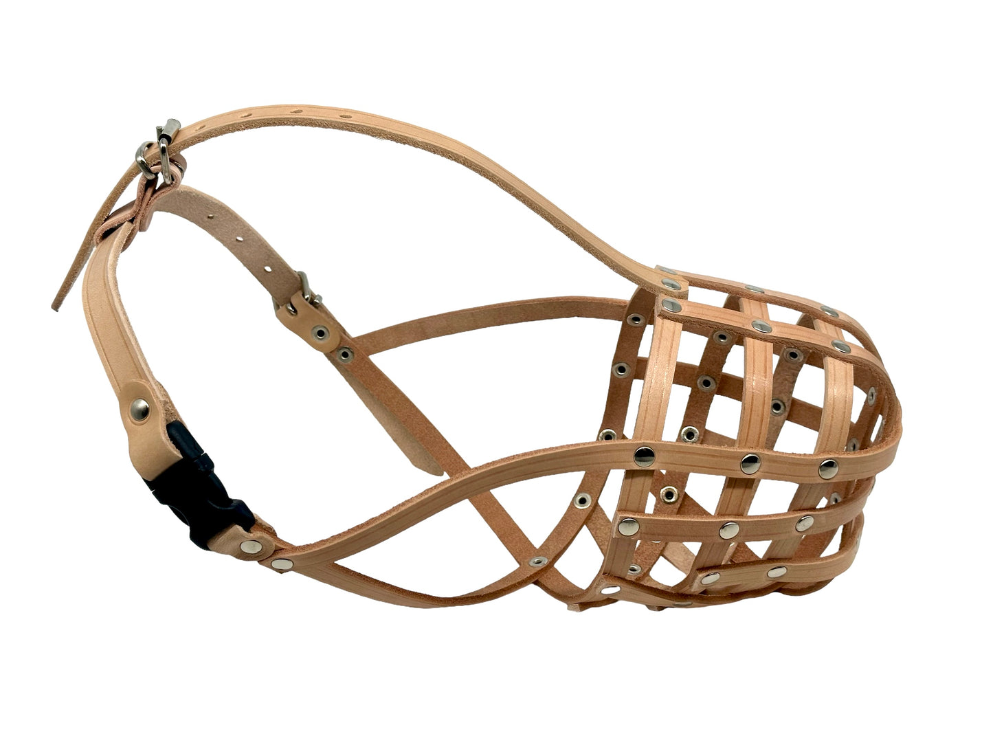 leather dog muzzle