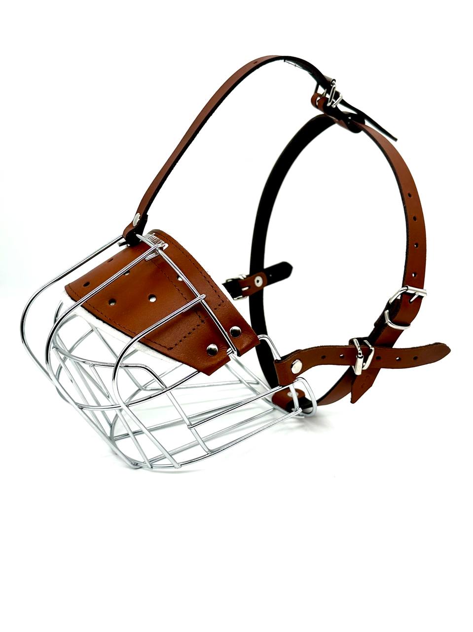 Brown Leather Metal Muzzle