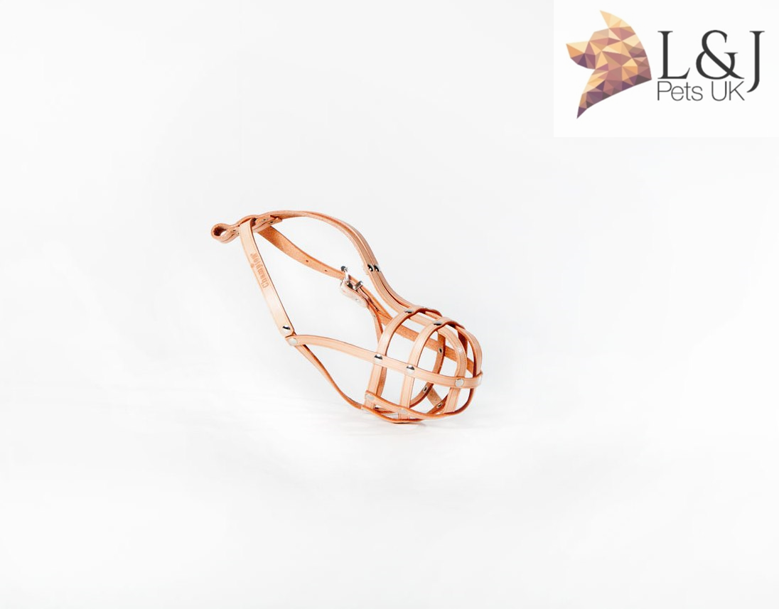 leather dog muzzle