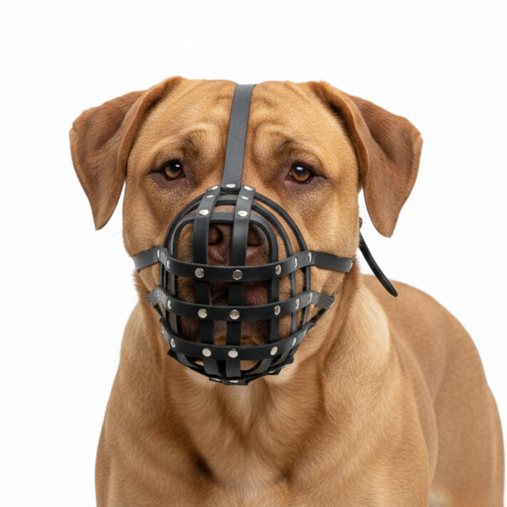 Licht Leder Hundemaulkorb Für Dogue De Bordeaux Und Bullmastiff
