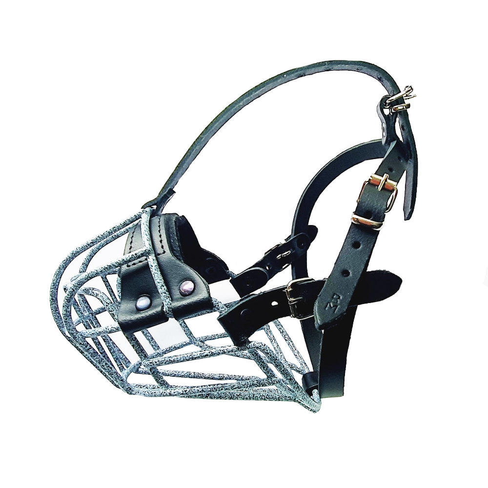 Strong Metal Wire Basket Dog Muzzle for Boxer, Other dogs with short snout