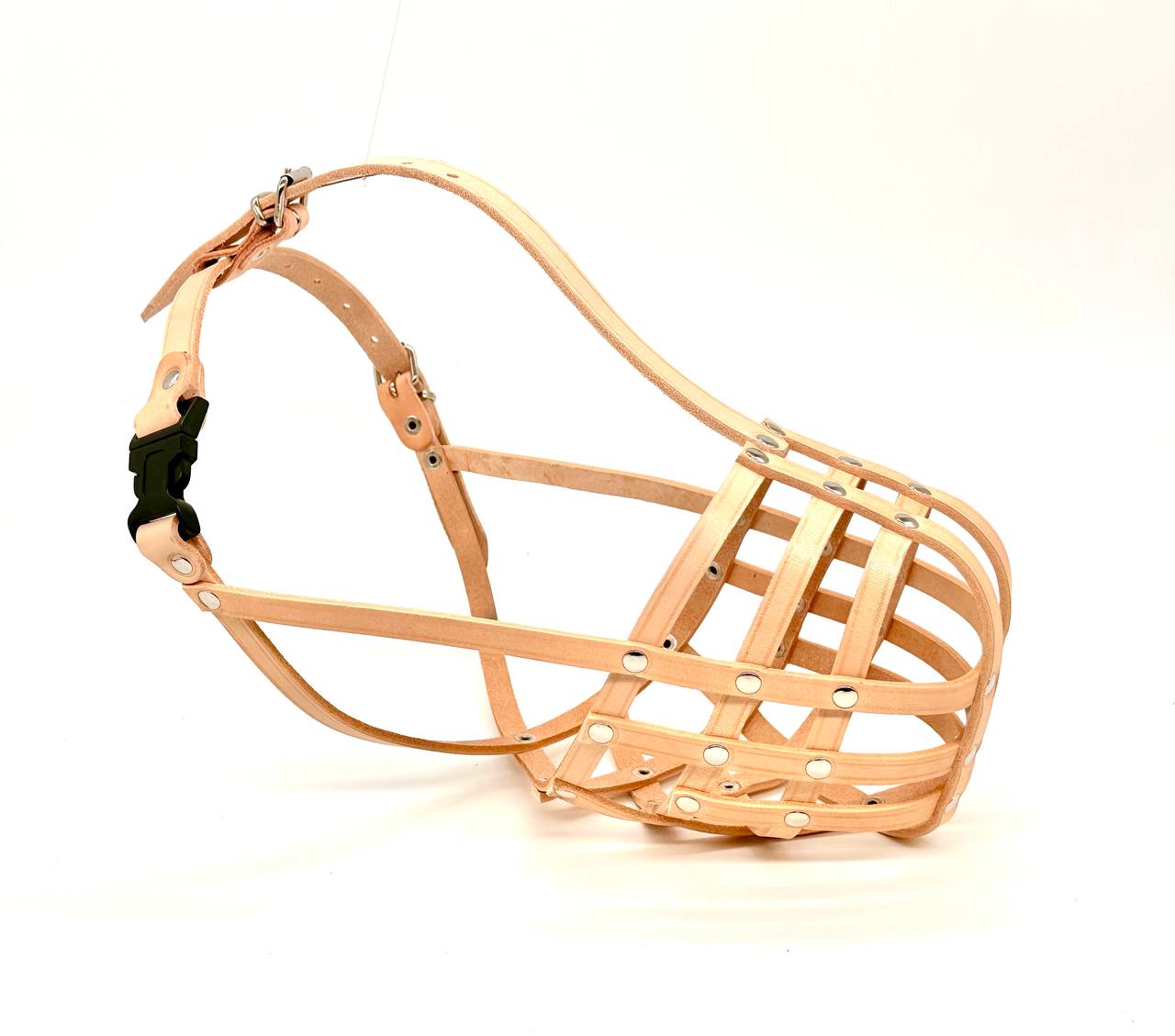 leather dog muzzle
