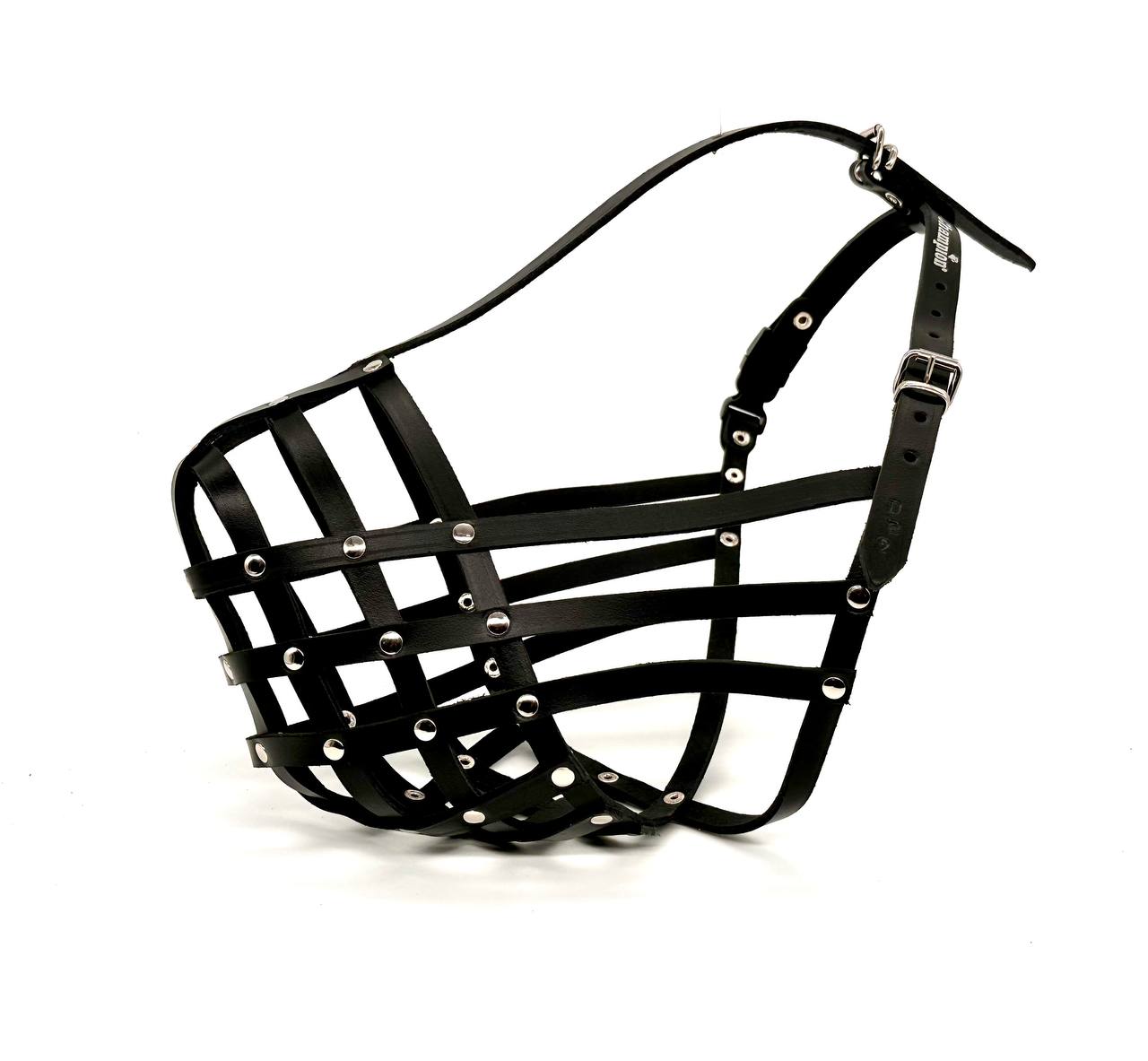 leather dog muzzle