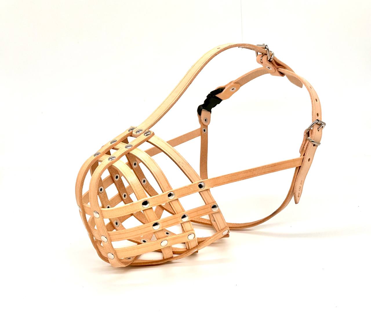 leather dog muzzle