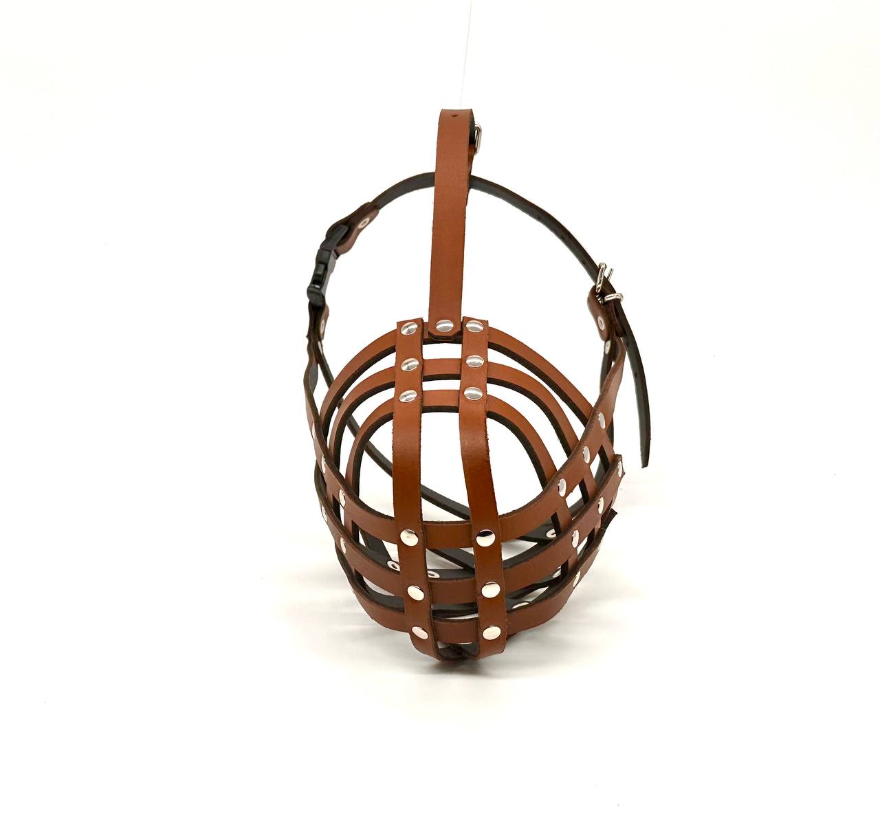 leather dog muzzle