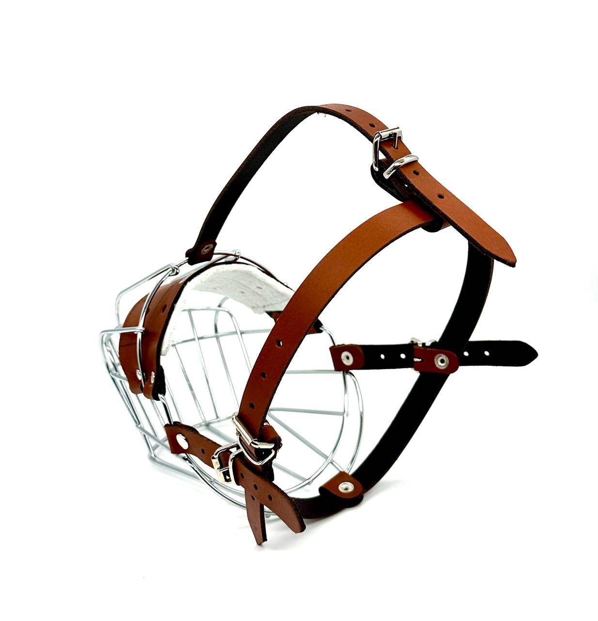 Brown Leather Metal Muzzle