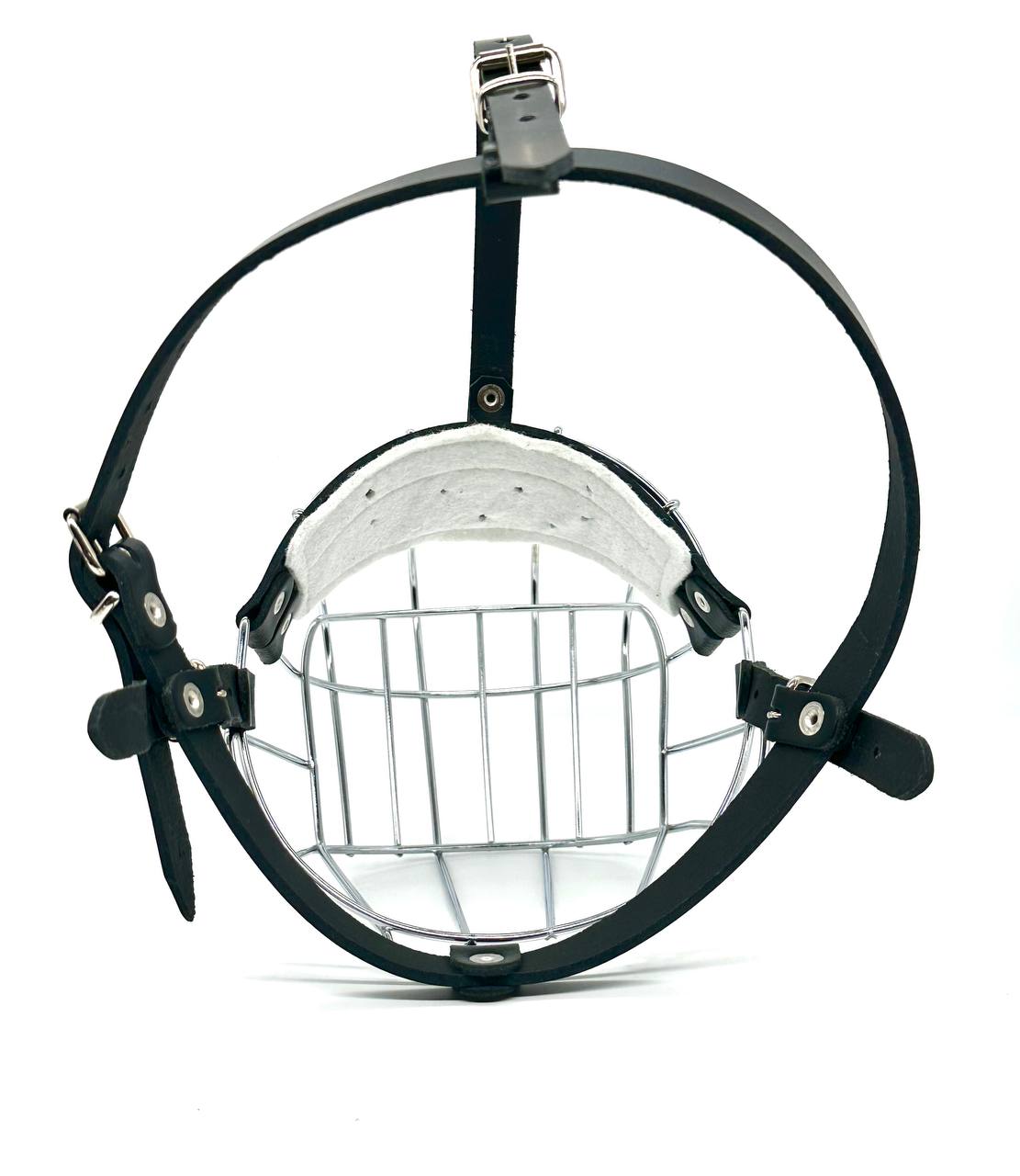 Black Leather Metal Muzzle