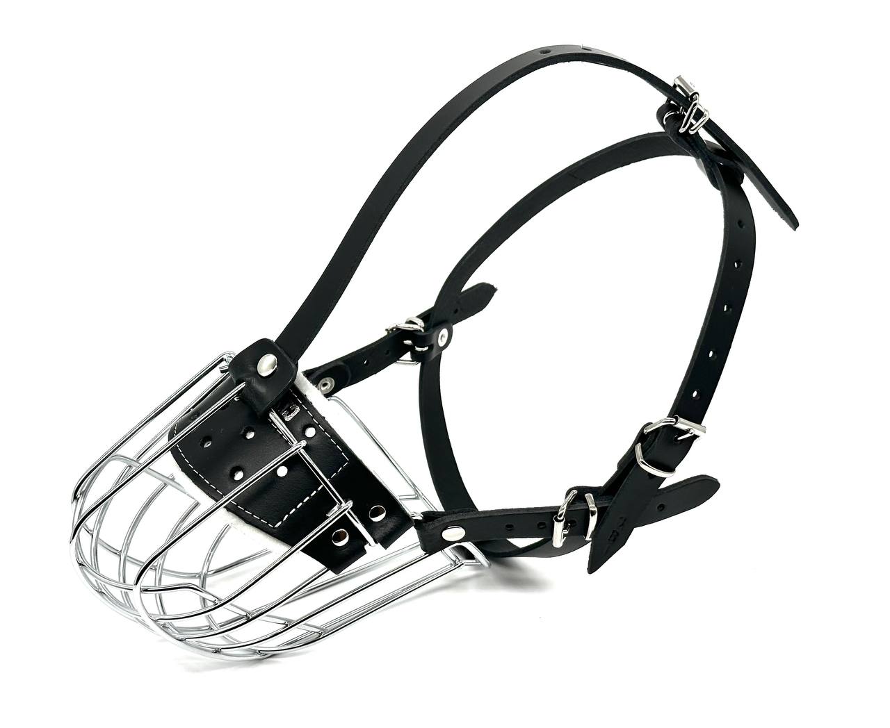 Black Leather Metal Muzzle