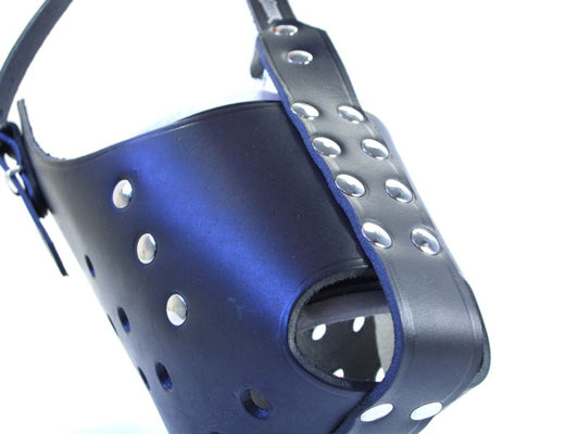 leather dog muzzle