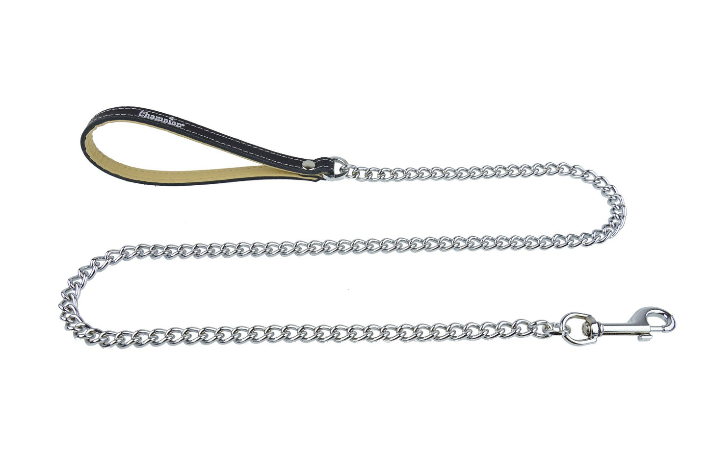 Leather & Metal Dog Lead | Strong Metal Dog Leash for Close Work and Behaviour Training