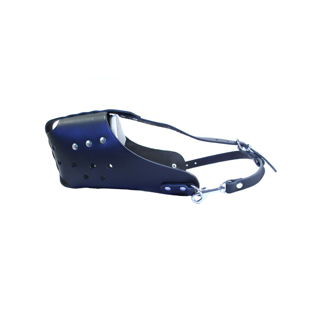 leather dog muzzle