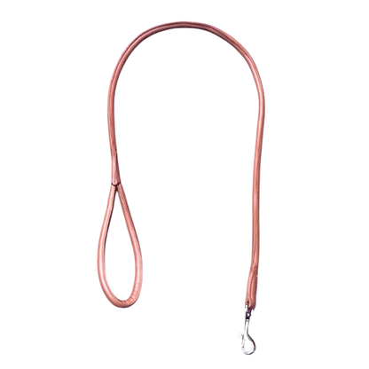 Premium Leather Dog Lead | Non-Adjustable with Strong Metal Rings & Craftsmanship
