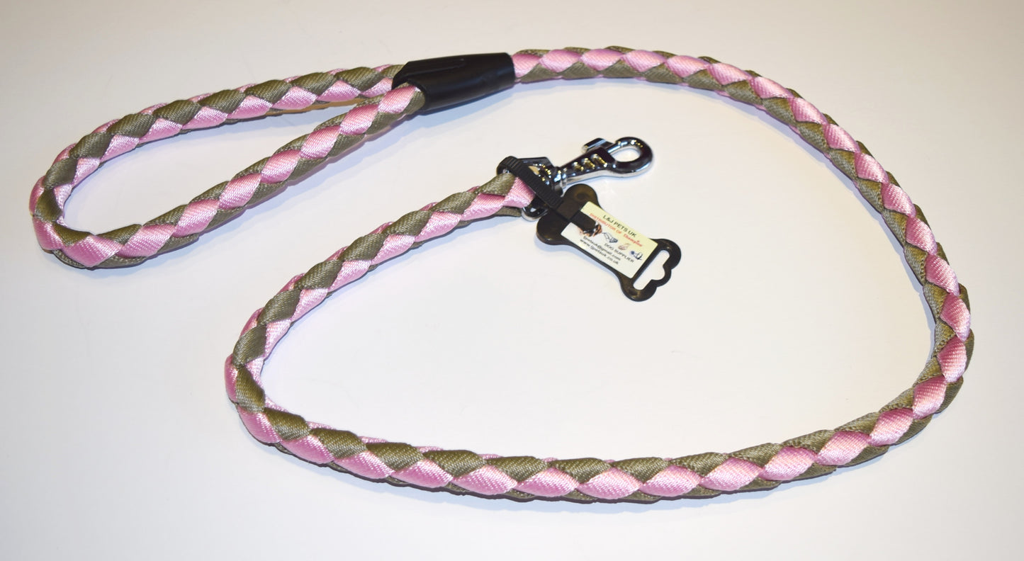 plaited nylon dog lead