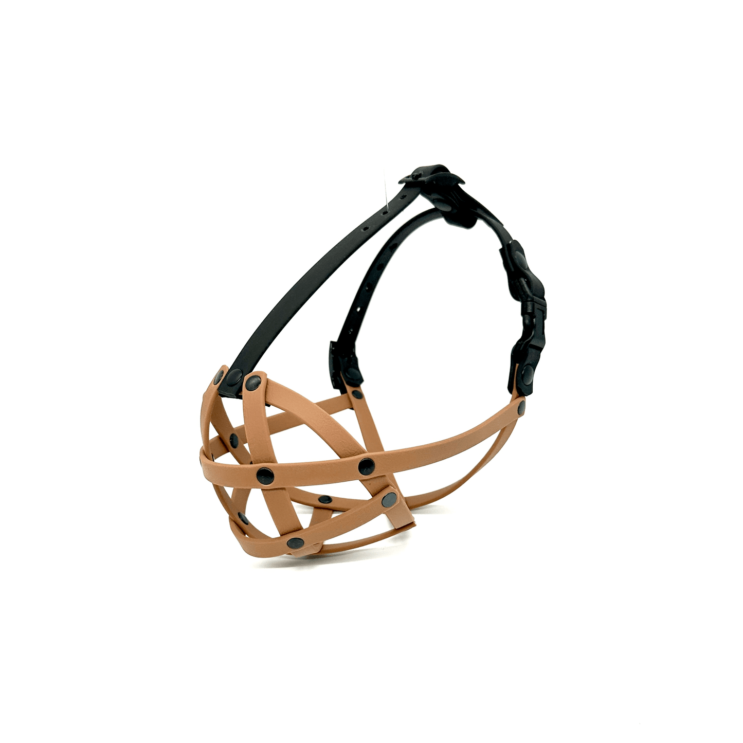 Biothane Dog Muzzle | Training & Behaviour | Waterproof | Frenchie Muzzle - Brown