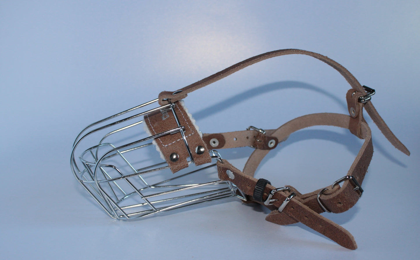 Brown Leather Metal Muzzle