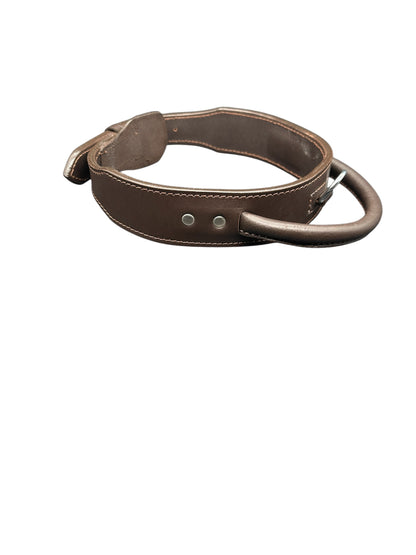 Genuine Leather Handmade Dog Collar With Handle 1.77" Wide Heavy Duty