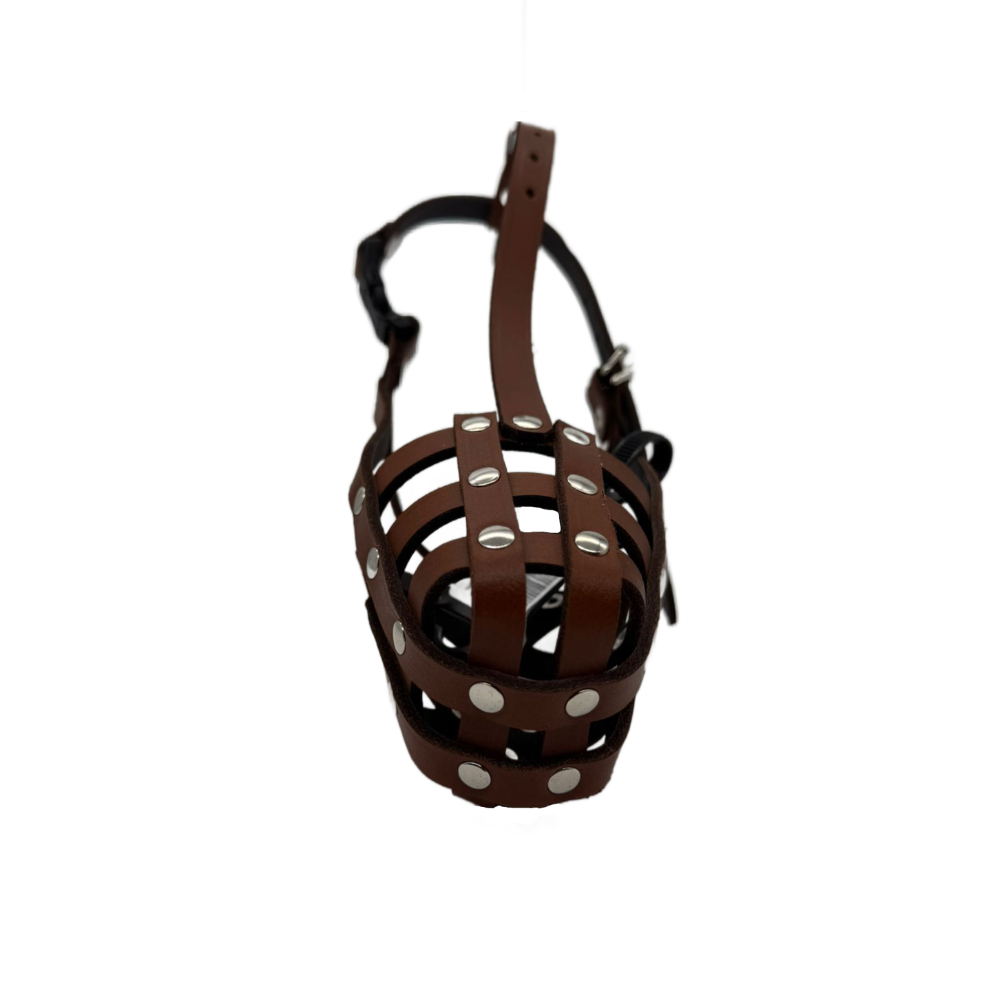 Lightweight Leather Dog Muzzle for Jack Russell and other similar dogs