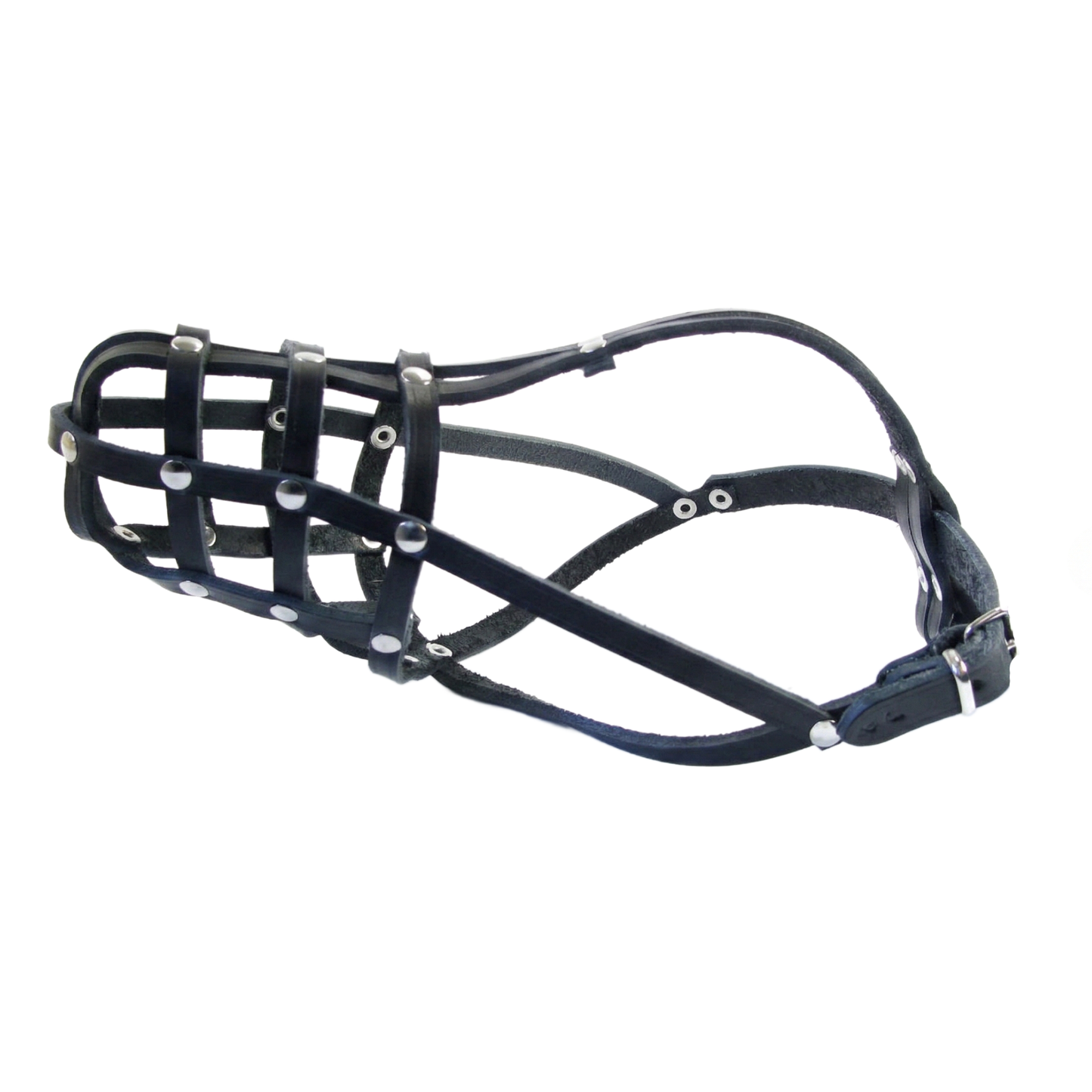 Lightweight Leather Dog Muzzle for Jack Russell and other similar dogs