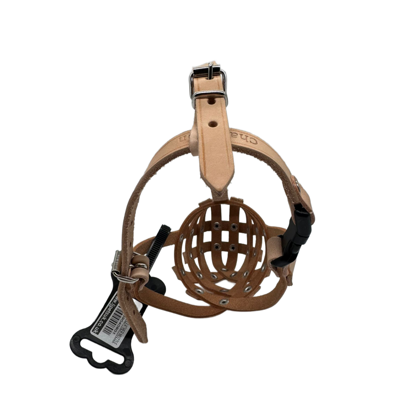 Lightweight Leather Dog Muzzle for Jack Russell and other similar dogs
