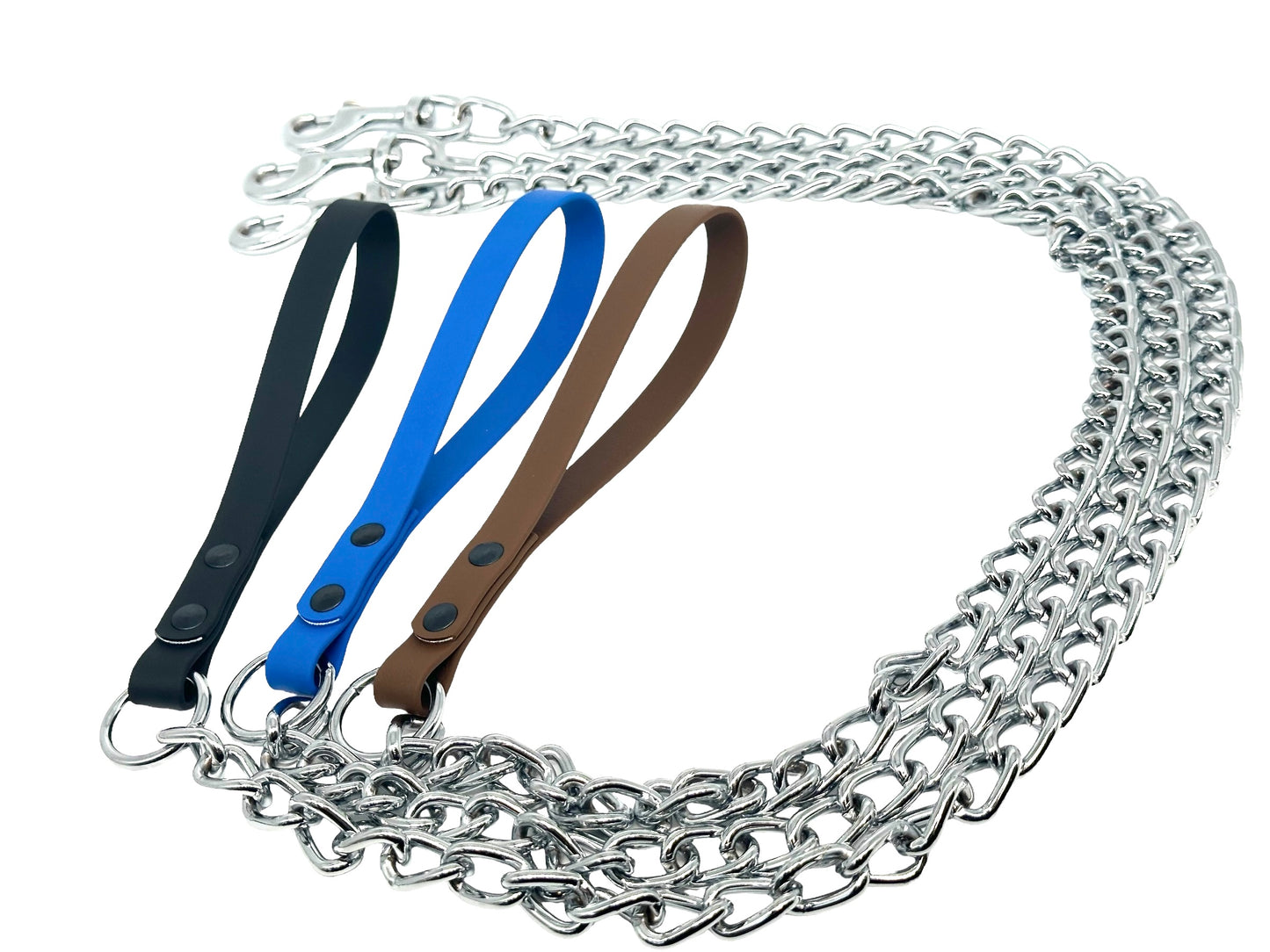 Biothane & Metal Dog Lead | Metal Dog Leash | 110cm/44In | Strong Dog Leash