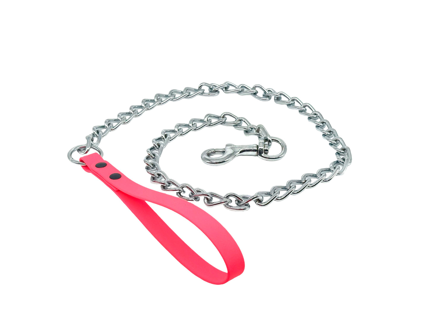 Biothane & Metal Dog Lead | Metal Dog Leash | 110cm/44In | Strong Dog Leash